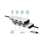 Adaptador USB-C 4 Pantallas HDMI 4K - Hub 7 en 1 para Mac - Image 2